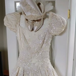 Vintage Silk Designer Wedding Gown